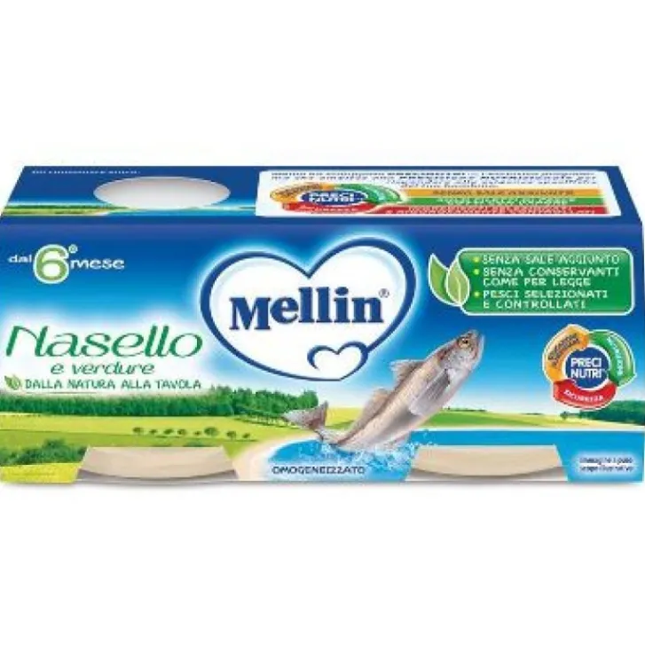 DANONE NUTRICIA SpA SOC.BEN. Mellin Omogeneizzato Nasello 4 x 80 grammi Clearance