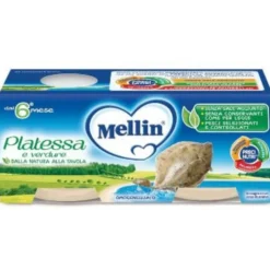 DANONE NUTRICIA SpA SOC.BEN. Mellin Omogeneizzato Platessa 4 x 80 grammi Sale