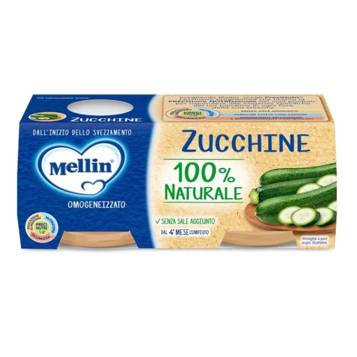 DANONE NUTRICIA SpA SOC.BEN. Mellin Omogeneizzato Zucchine 2 x 80 grammi Outlet