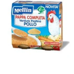 DANONE NUTRICIA SpA SOC.BEN. Mellin Pappa Completa Pastina con Pollo e Verdure 2 x 250 grammi Outlet