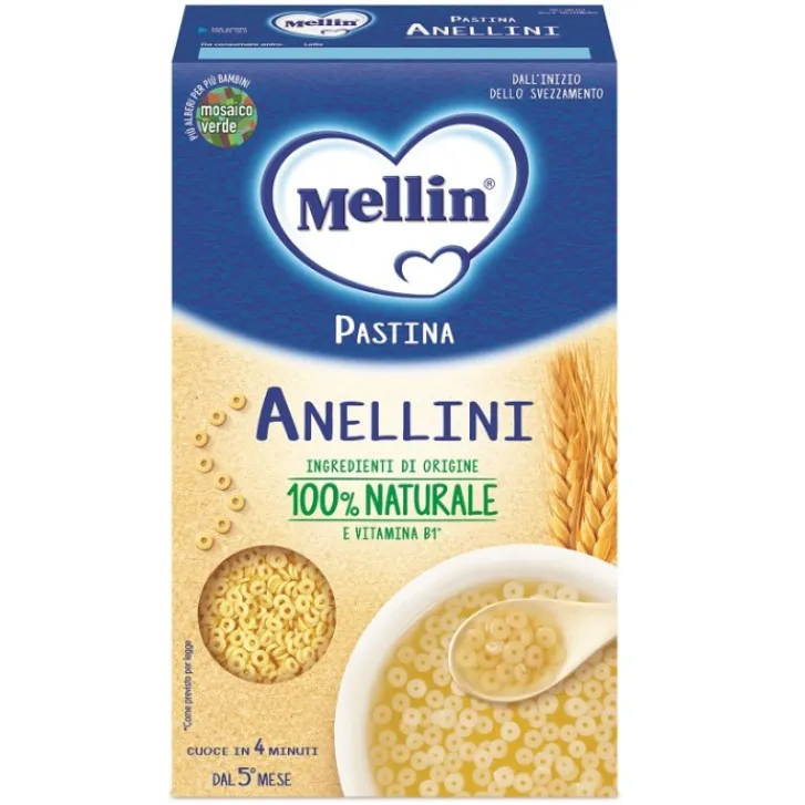 DANONE NUTRICIA SpA SOC.BEN. Mellin Pastina Anellini 320 grammi New