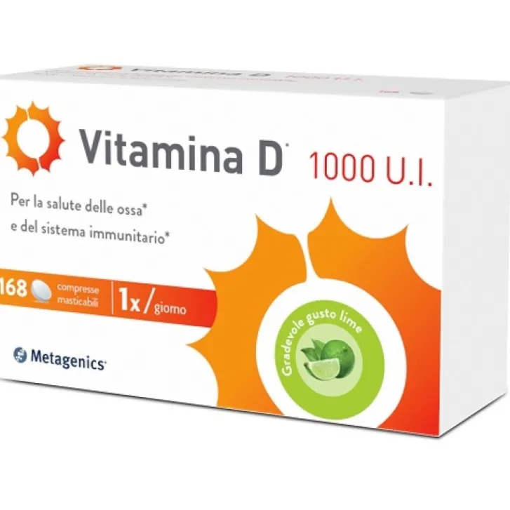 METAGENICS BELGIUM Metagenics Vitamina D 1000 UI 168 Compresse - Integratore Alimentare Discount