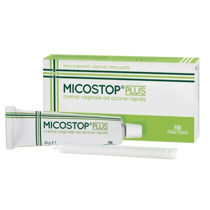 FARMA-DERMA Micostop Plus Crema Vaginale ad Azione Rapida 30 grammi + 6 Applicatori Clearance