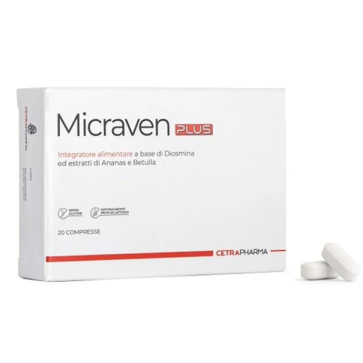 CETRA PHARMA Srl Micraven Plus 20 Compresse - Integratore Alimentare Online