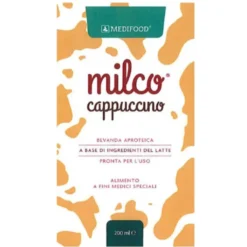 PIAM FARMACEUTICI SpA Milco Bevanda Aproteica Cappuccino 6 Flaconcini 200 ml Clearance