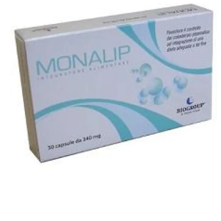 BIOGROUP Srl Monalip 30 Compresse - Integratore per il Colesterolo Clearance