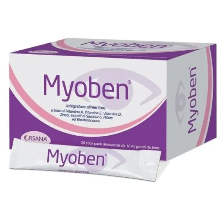 ORSANA ITALIA Srl Myoben 20 Stick Pack 10 ml - Integratore Alimentare Outlet