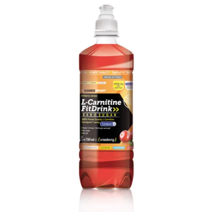 NAMEDSPORT Srl Named Sport L-Carnitine Fit Drink Cranberry 500 ml - Integratore Alimentare New
