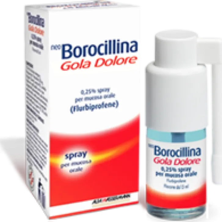 ALFASIGMA SpA NeoBorocillina Gola Dolore Flurbiprofene Spray 15 ml Outlet