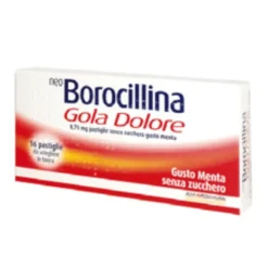 ALFASIGMA SPA NO RX NeoBorocillina Gola Dolore 8,75 mg Menta Senza Zucchero 16 Pastiglie Clearance