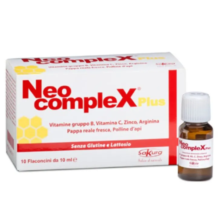 SAKURA ITALIA Srl Neocomplex Plus 10 Flaconcini Monodose - Integratore Energetico Discount