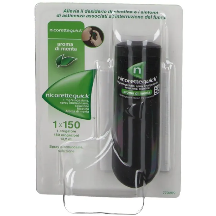 JOHNSON&JOHNSON Nicorette Quick Spray Oromucose 1 mg Nicotina 1 Flacone 13,2 ml Best