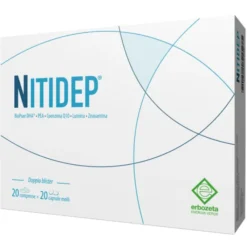 ERBOZETA SpA Nitidep 20 Compresse - Integratore + 20 Capsule Molli - Integratore Vitamine e Zinco New