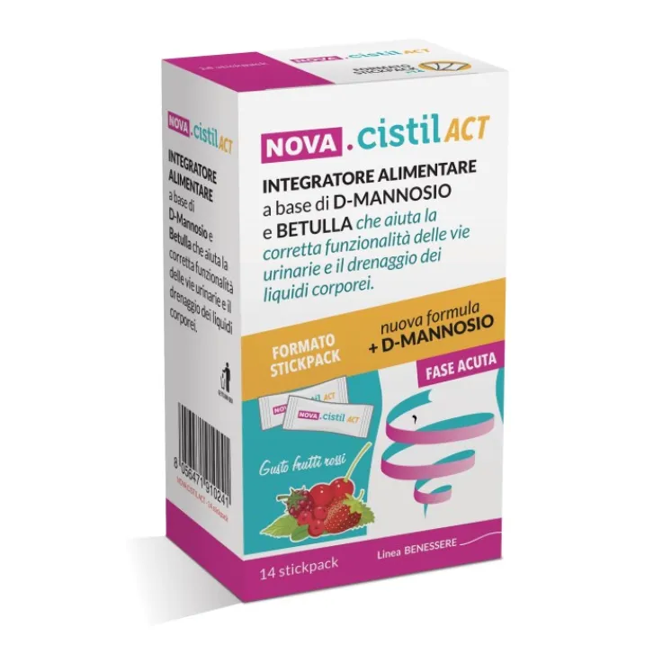 NOVA ARGENTIA Srl IND. FARM Nova Argentia Cistil Act 14 Stick - Integratore Vie Urinarie