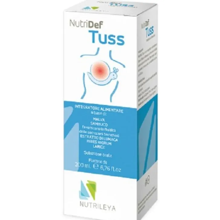 NUTRILEYA Nutridef Tuss Soluzione Orale 200 ml - Integratore Benessere Respiratorio Hot