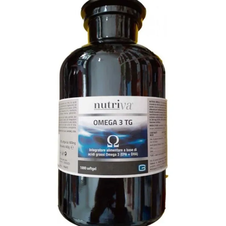GIURIATI GROUP Nutriva Omega 3 TG 90 Softgel - Integratore di Acidi Grassi e Omega 3 New