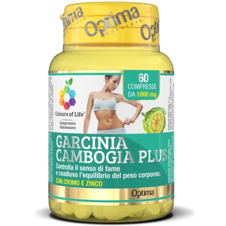 OPTIMA Colour of Life Garcinia Cambogia Plus 60 Compresse - Integratore Peso Corporeo