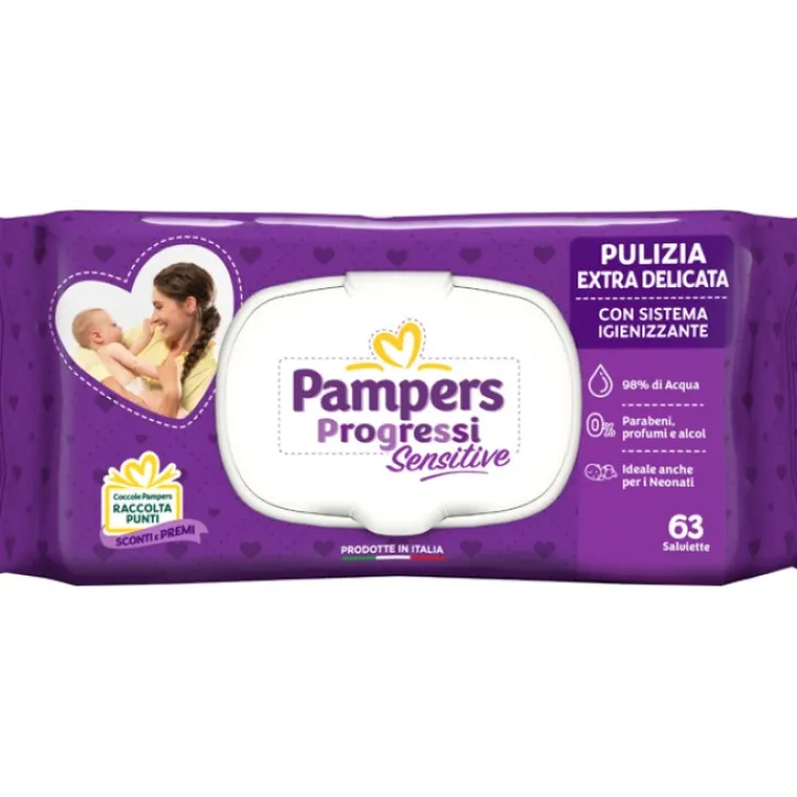 FATER SpA Pampers Salviette Sensitive Aloe 63 Pezzi Sale