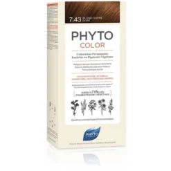 PHYTO LIERAC Phytocolor 7.43 Biondo Ramato Dorato - Tintura Permanente per Capelli Best
