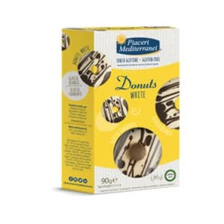 EUROSPITAL SpA Piaceri Mediterranei Donuts White Senza Glutine 2 x 45 grammi Outlet