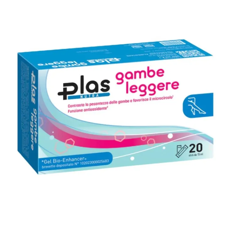 PLAS PHARMA SRL Plas Gambe Leggere 20 Stick 15 ml - Integratore Microcircolo Discount