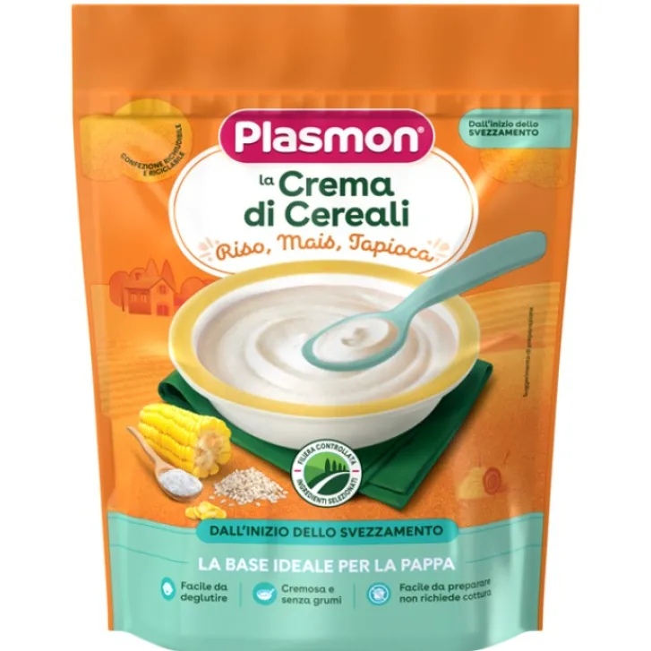 PRINCES ITALIA SpA Plasmon Crema Cereali Riso Mais e Tapioca 200 grammi Hot