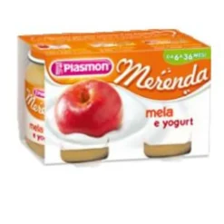 PRINCES ITALIA SpA Plasmon Dessert Omogeneizzato Yogurt Mela 2 x 120 grammi