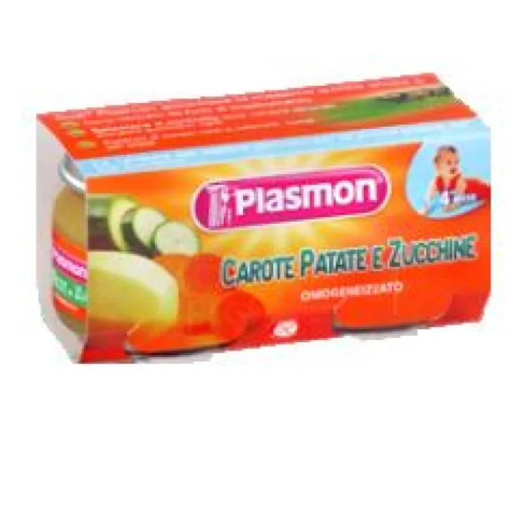 PLASMON Omogeneizzato Carota Patata e Zucchina 2 x 80 grammi Clearance