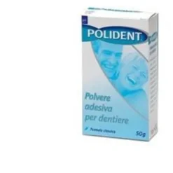 GLAXOSMITHKLINE C.HEALTH.Srl Polident Polvere Adesiva per Protesi Dentaria 50 grammi