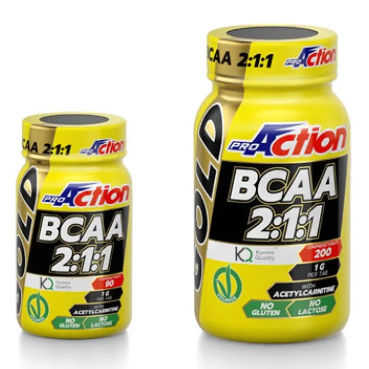 PROACTION Srl ProAction BCAA Gold 90 Compresse - Integratore Alimentare Clearance
