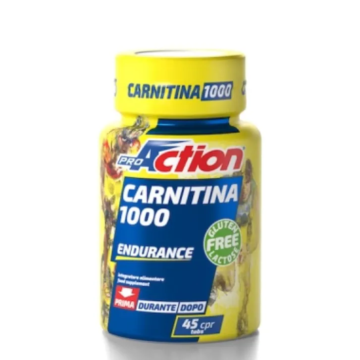 PROACTION Srl ProAction Carnitina 1000 45 Compresse - Integratore Alimentare Best
