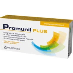 PROGE FARM Srl Promunil Plus 30 Compresse Effervescenti - Integratore Difese Immunitarie New