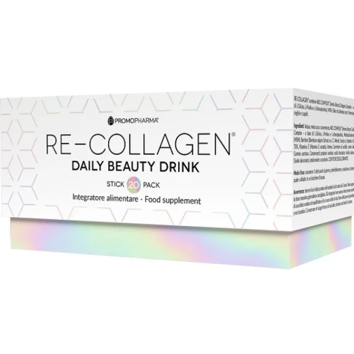 PROMOPHARMA SpA Re-Collagen 20 Stick 12 ml PromoPharma - Integratore Alimentare Discount