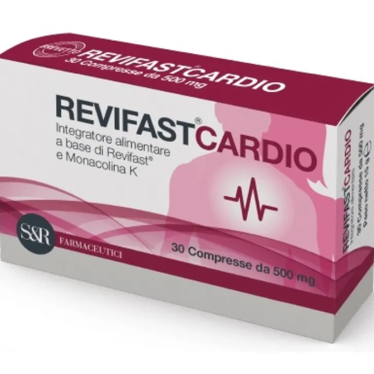 SF GROUP Revifast Cardio 30 Compresse - Integratore Benessere Cardiovascolare e Colesterolo Sale