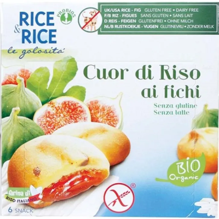HEALTION Srl SOCIETA' BENEFIT Rice&Rice Cuor Riso Fichi 6 x 33 grammi New