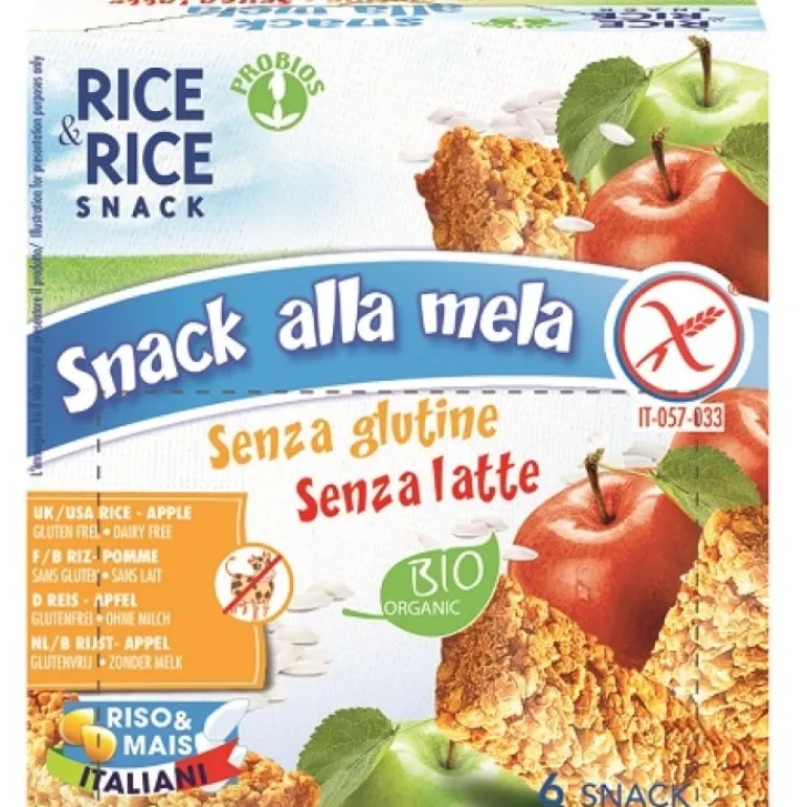 HEALTION Srl SOCIETA' BENEFIT Rice&Rice Snack Riso Mela 6 x 21 grammi Hot