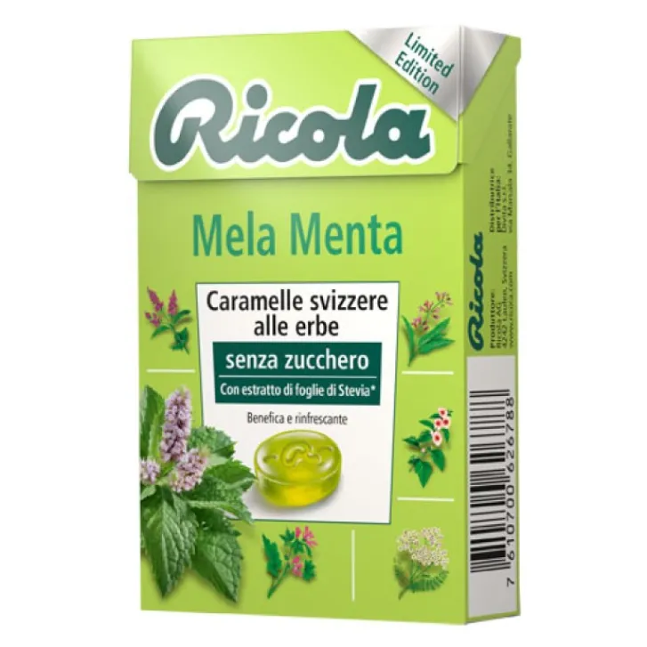 RICOLA AG Ricola Mela Menta Caramelle Senza Zucchero 50 grammi Clearance