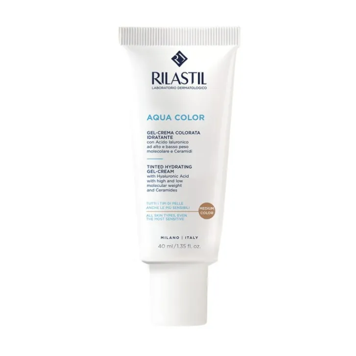 GANASSINI COSMETIC Rilastil Aqua Gel Crema Colorata Idratante Medium 40 ml Best