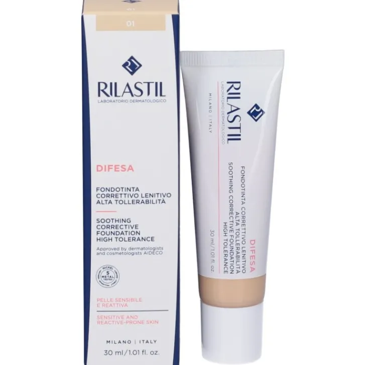 GANASSINI COSMETIC Rilastil Difesa Fondotinta Correttivo Lenitivo 01 Outlet