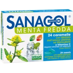 NAMED Sanagol Menta Fredda 24 Caramelle - Integratore Alimentare Discount