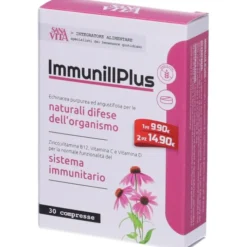 PALADIN PHARMA SpA Sanavita Immunillplus 30 compresse - Integratore Difese Immunitarie New