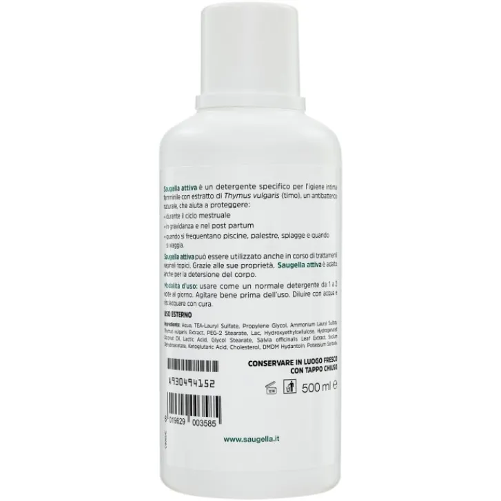 COOPER Saugella Attiva Detergente Intimo Protettivo Antibatterico 500 ml