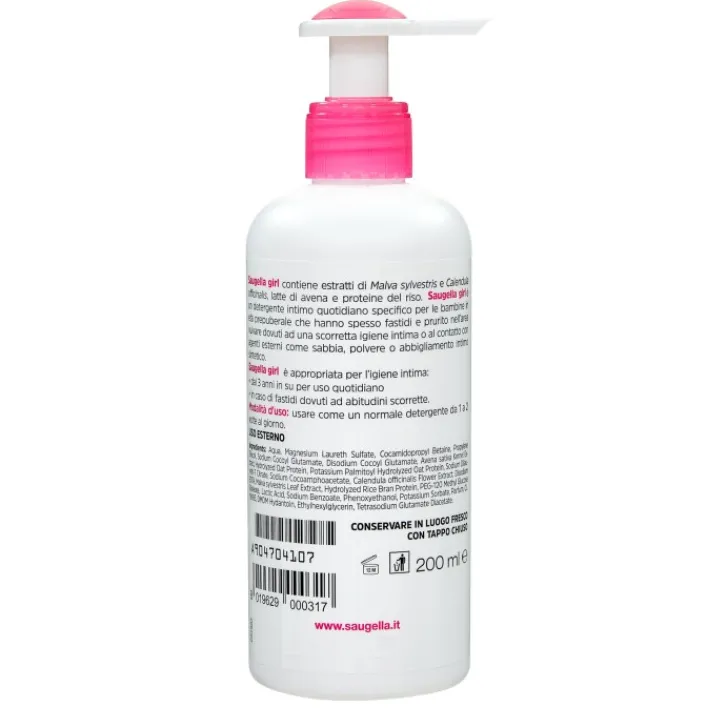 COOPER Saugella Girl Detergente intimo quotidiano per bambine 1-12 anni 200 ml