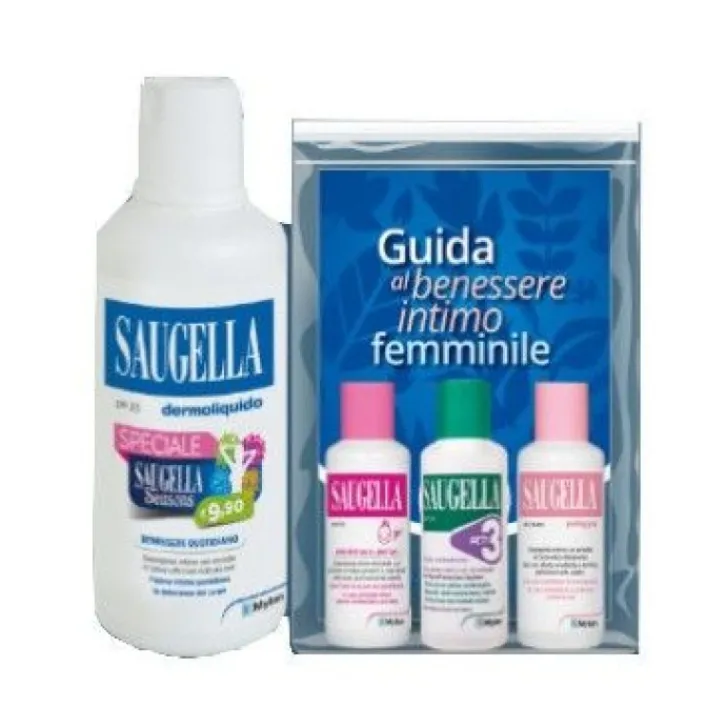 MEDA PHARMA SpA Saugella Kit Dermoliquido Intimo 500 + Saugella Acti3 50 ml + Saygella Polygin 50 ml + Saugella Girl 50 ml Online