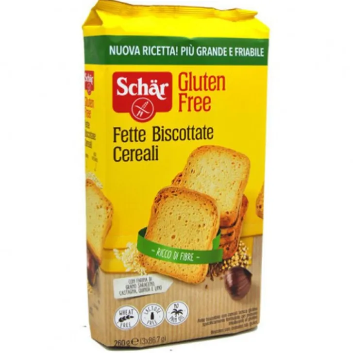 DR.SCHAR (SCHAER) SpA Schar Fette Biscottate Cereali 260 grammi Clearance