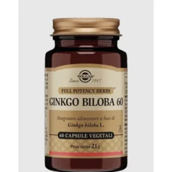 SOLGAR ITALIA Solgar Ginkgo Biloba 60 60 capsule - Integratore Antiossidante Online