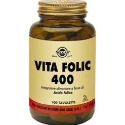 SOLGAR IT. MULTINUTRIENT SpA Solgar Vita Folic 400100 Tavolette - Integratore Acido Folico Outlet