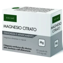SOLIME' Solimè Magnesio Citrato Bibasico 60 capsule - Integratore Alimentare Sale