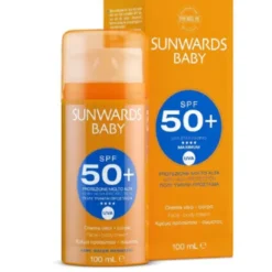 GENERAL TOPICS Srl Sunwards Baby Solare Crema Viso Corpo SPF 50+ Bambino Protezione Molto Alta 100 ml