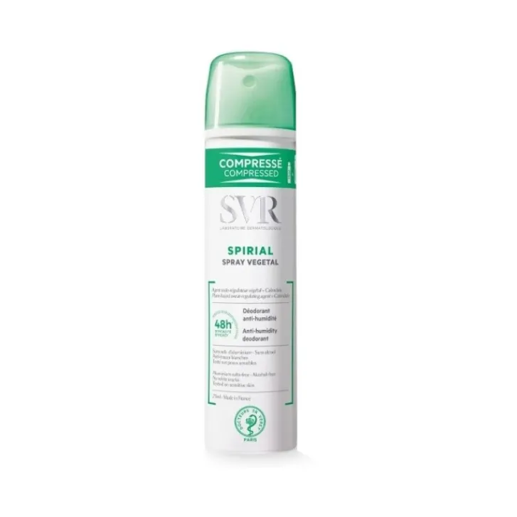 SVR Spirial Vegetal Spray Deodorante Anti-Traspirante Senza Sali di Alluminio 75 ml Hot